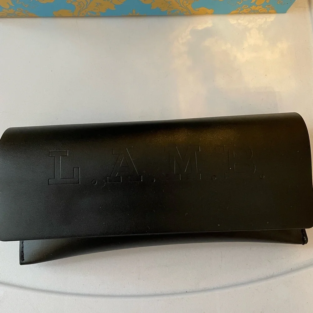L.A.M.B. Black and Gray Patterned Eyeglasses with Case and cloth - Picture 10 of 10